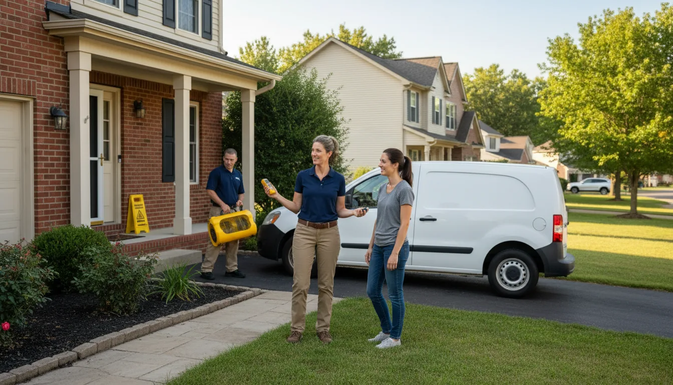 Water restoration image for Water Damage & Restoration Services in Dacoma, OK